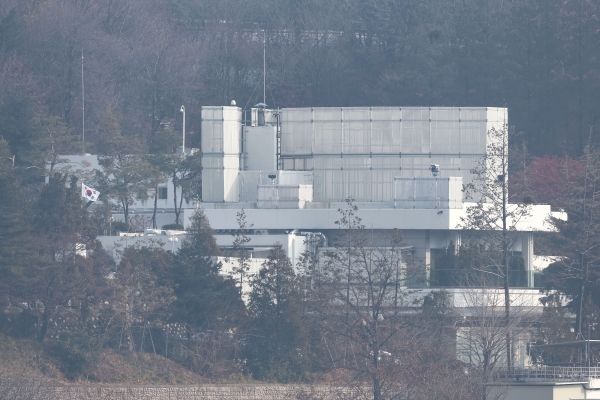 윤석열 대통령의 체포영장 유효기간 만료일인 6일 서울 용산구 한남동 대통령 관저 모습. /사진=연합뉴스