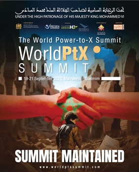 지진 후 World PtX를 예정대로 진행한다는 포스터<br>