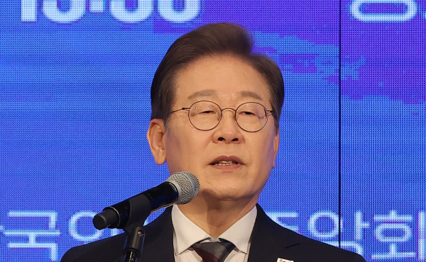 더불어민주당 이재명 대선 후보가 지난 8일 서울 여의도 중소기업중앙회에서 열린 '진짜 대한민국 선거대책위원회' 직능본부 민생정책 협약식에서 발언하고 있다. /사진=연합뉴스