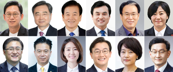 대통령실은 23일 강훈식 대통령비서실장의 브리핑을 통해 이재명 대통령의 장관급 내각 인선을 발표했다. 윗줄 왼쪽부터 배경훈 과학기술정보통신부 장관 후보자, 조현 외교부 장관 후보자, 정동영 통일부 장관 후보자, 권오을 국가보훈부 장관 후보자, 유임된 송미령 농림축산식품부 장관. 아래 줄 왼쪽부터 김성환 환경부 장관 후보자, 김영훈 고용노동부 장관 후보자, 강선우 여성가족부 장관 후보자, 전재수 해양수산부 장관 후보자, 한성숙 중소벤처기업부 장관 후보자, 국무조정실장에 임명된 윤창렬 LG글로벌 전략개발원장. /사진=[연합뉴스·대통령실 제공]