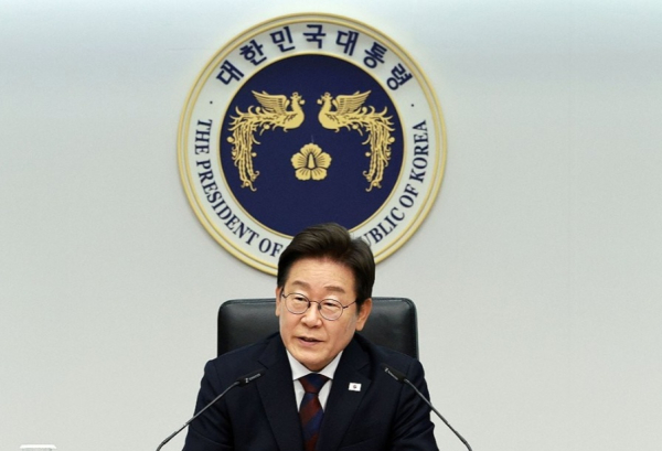 이재명 대통령이 지난 3일 서울 용산 대통령실 청사에서 열린 2차 수석보좌관회의에서 발언하고 있다. /사진=대통령실통신사진기자단