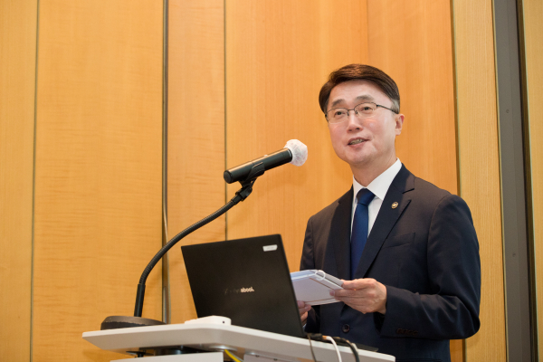 류제명 과학기술정보통신부 제2차관이 지난 7월 9일 서울 중구 주한캐나다대사관에서 열린 '인공지능(AI)'에서 축사하고 있다. /사진=과학기술정보통신부