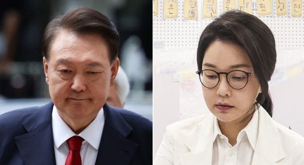 윤석열 전 대통령 부부. /사진=연합뉴스