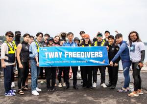 티웨이항공, 제주도서 해양 정화 활동…쓰레기 500㎏ 수거