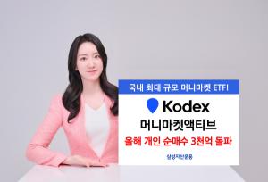 삼성자산, KODEX 머니마켓액티브 올해 개인순매수 3000억 돌파